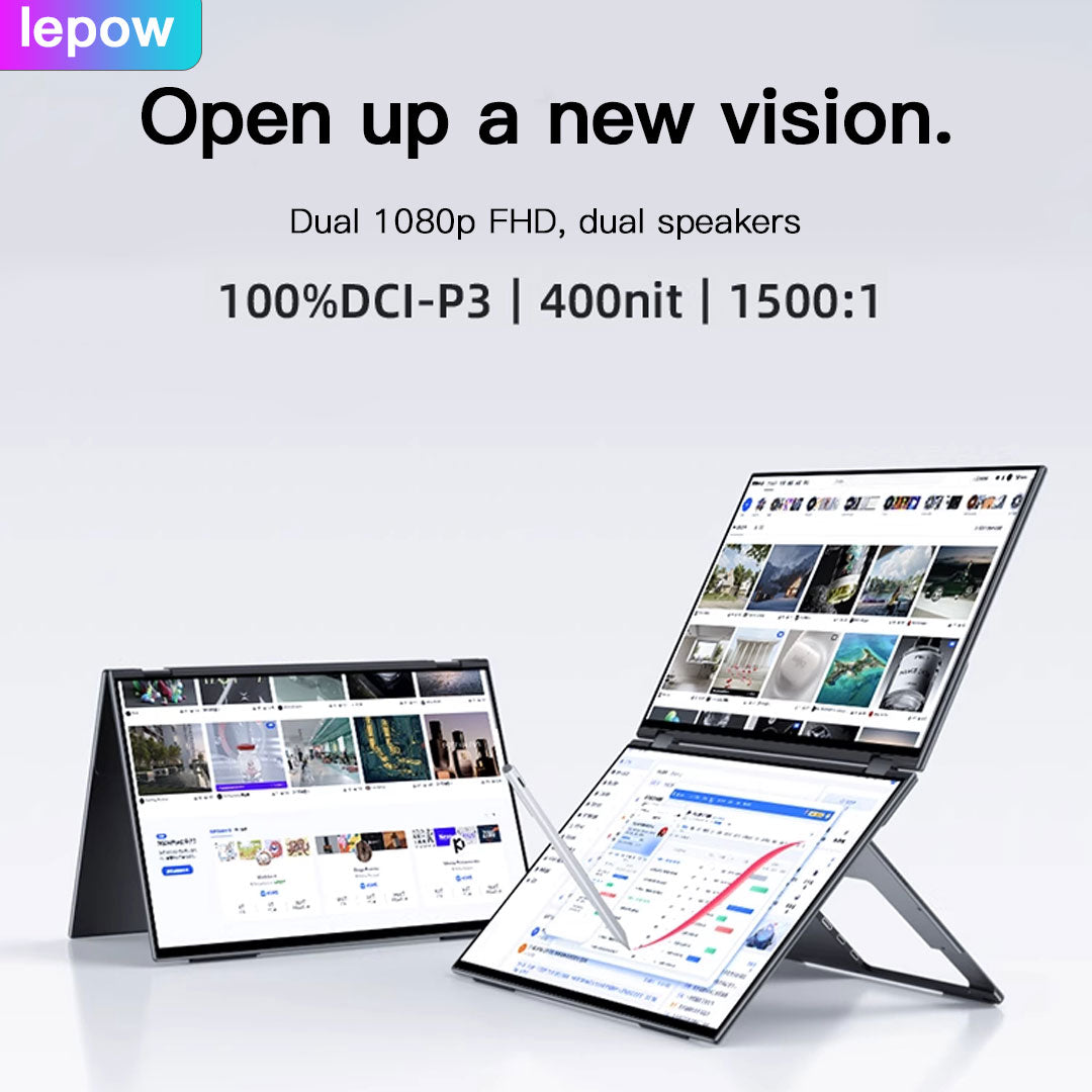 D15 Portable Dual View Monitor 15.6