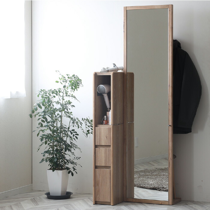 姿見ドレッサー 全身鏡 CWドレッサー ドレッサー単品 ミラー スタンド