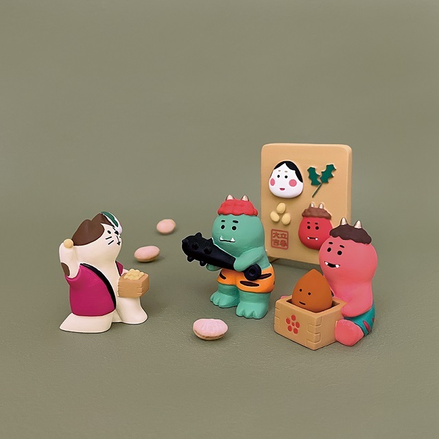 concombre（コンコンブル）鬼っこ、豆っこ。 豆待ち鬼