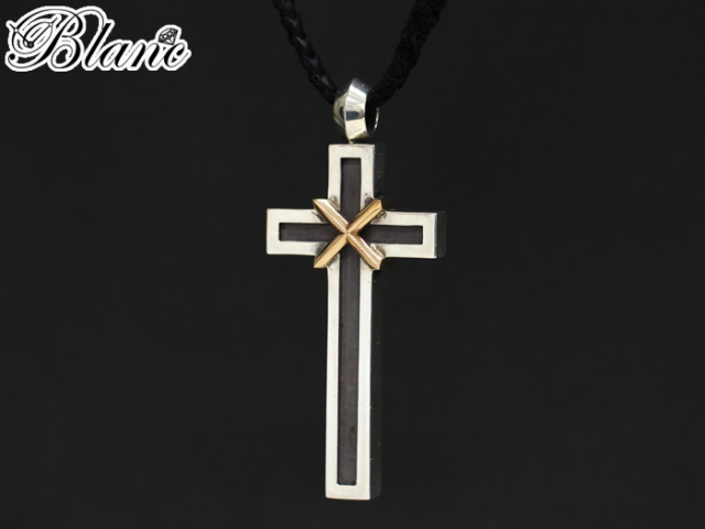 クロムハーツ ◇ メイプルソープ スモール クロス ペンダント コンビ