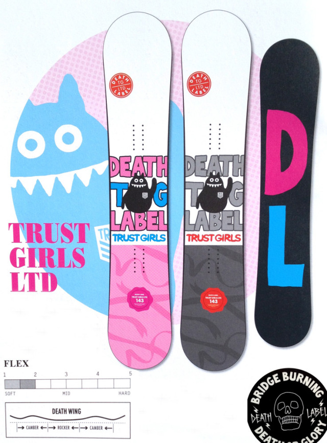 デスレーベル（DEATH LABEL）【TRUST-GIRLS-LTD】 13-14 スノーボード