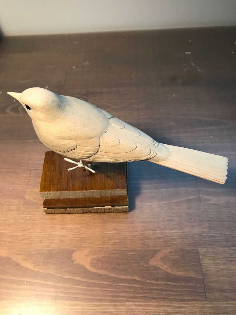 バードカービング No.2キセキレイ | Hihajiのモノづくりざんまい