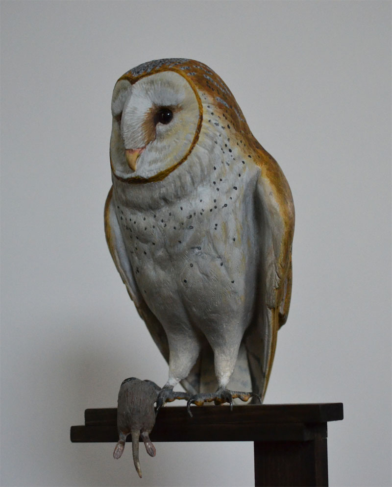 バードカービング No.9メンフクロウ | Hihajiのモノづくりざんまい