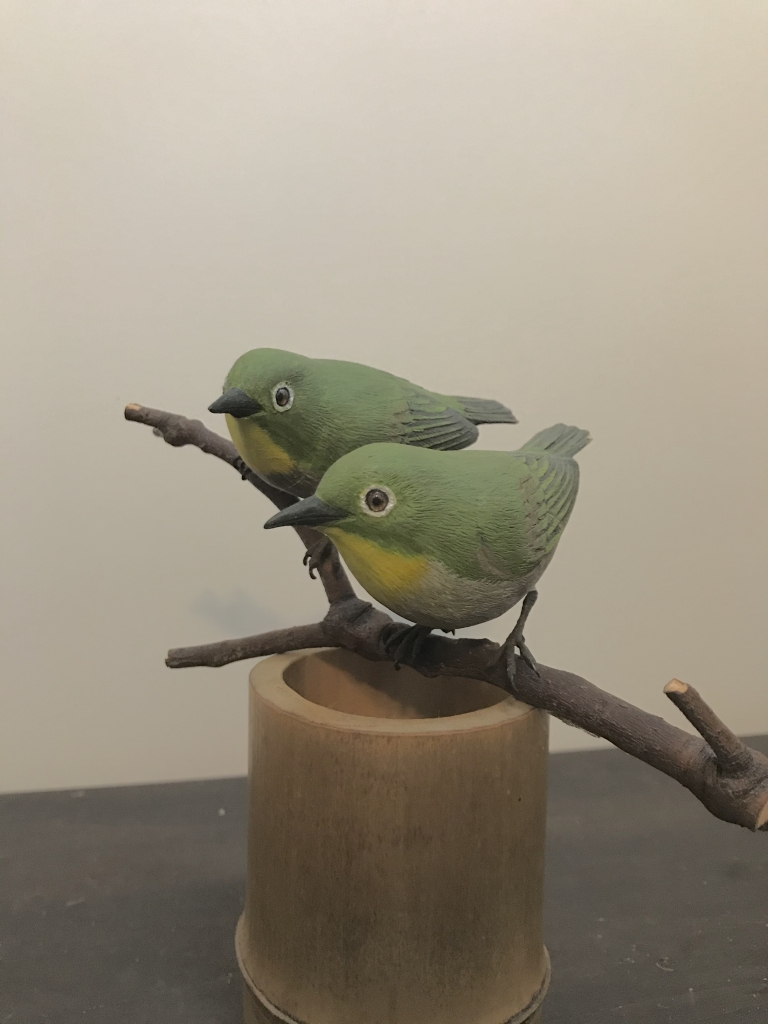 バードカービング No.5メジロ | Hihajiのモノづくりざんまい