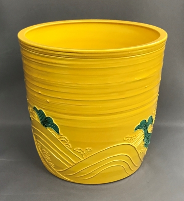 中村翠嵐 黄交趾 荒磯水指 | 茶道具 小西康のぶろぐ