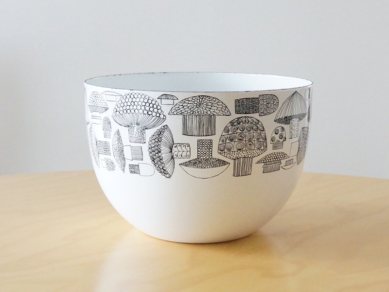 ARABIAアラビ ア FINEL フィネル Tatti タッティ きのこ柄 ホーロー