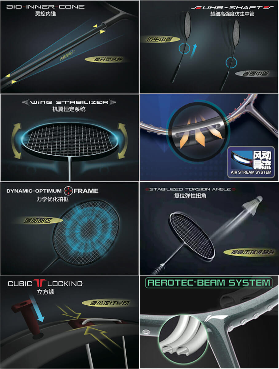 LI-NING 3D CALIBAR 900(3D-C900) 立体風刃 AYPM426-1 バドミントン