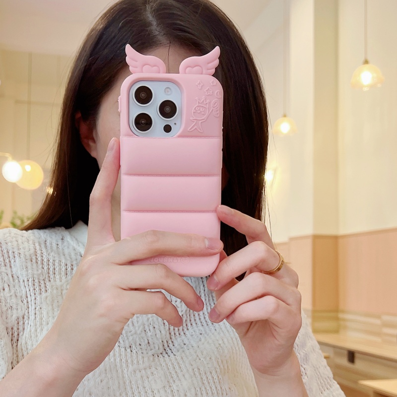 エンジェルウィング・パフィーケースiPhone17ProMax 携帯ケース 新型