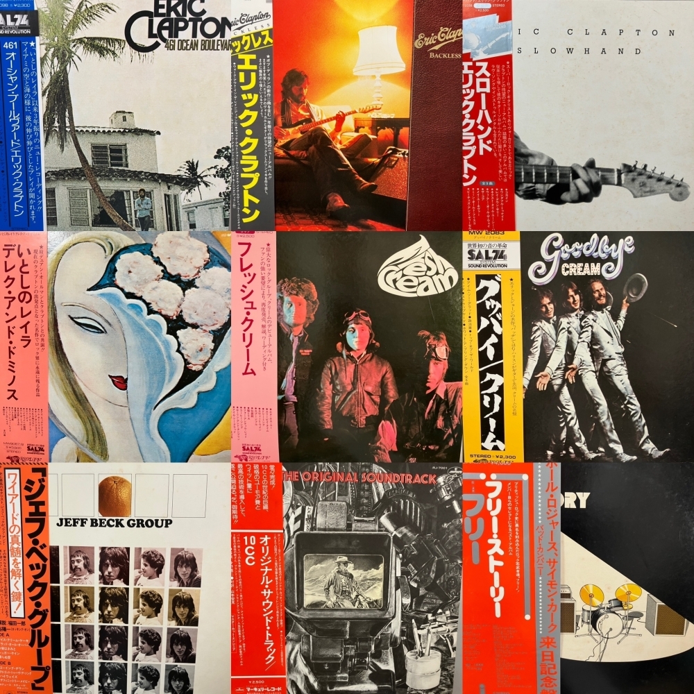 新入荷・中古レコード】日本盤帯付き洋楽ロックのLPを50枚買い取りまし
