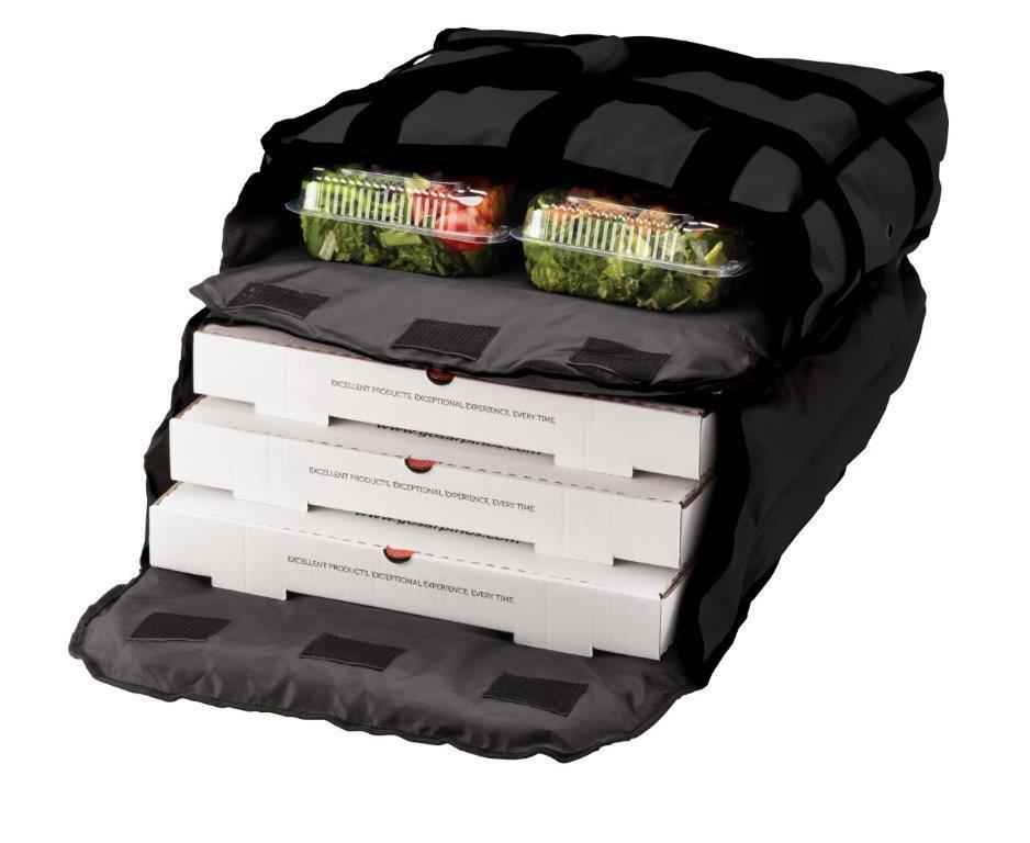 Two Compartment Pizza Bag - Holds up to 5 Pizzas - Incredible Bags