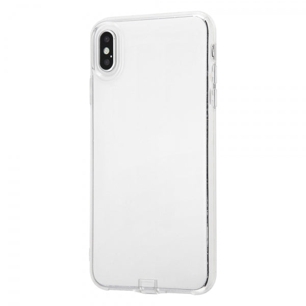 iPhone XS Max用】TPUソフトケース コネクタキャップ付き / クリア