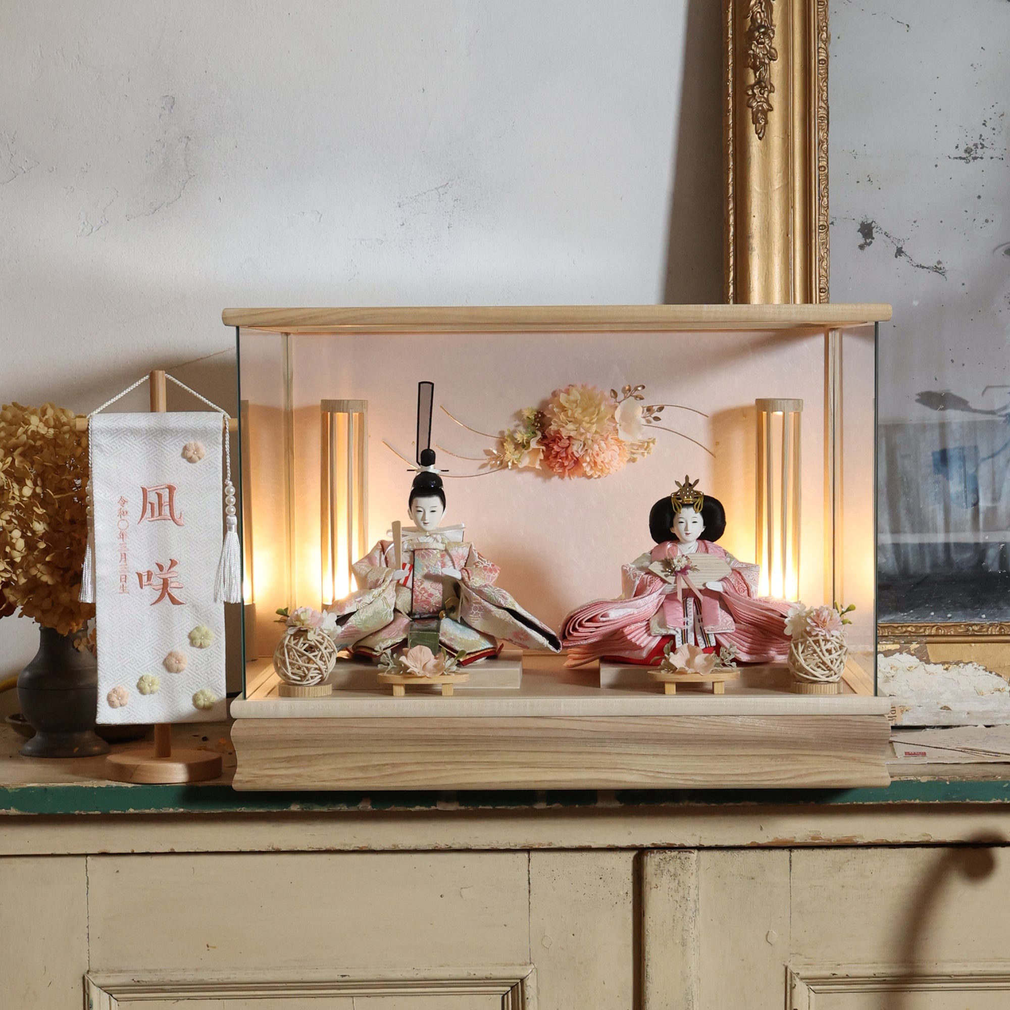 祈ドールの雛人形｜咲｜ケース飾り ｜雛人形（ひなにんぎょう）の祈ドール