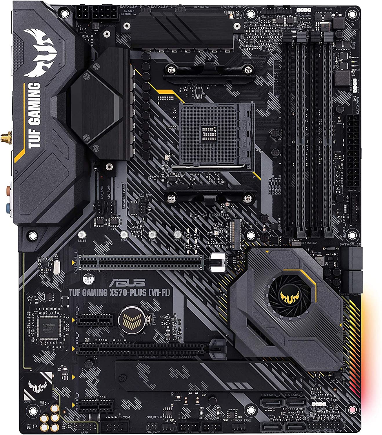 Asus TUF Gaming X570-PLUS (WI-FI) ATX Motherboard, AM4, DDR4, USB