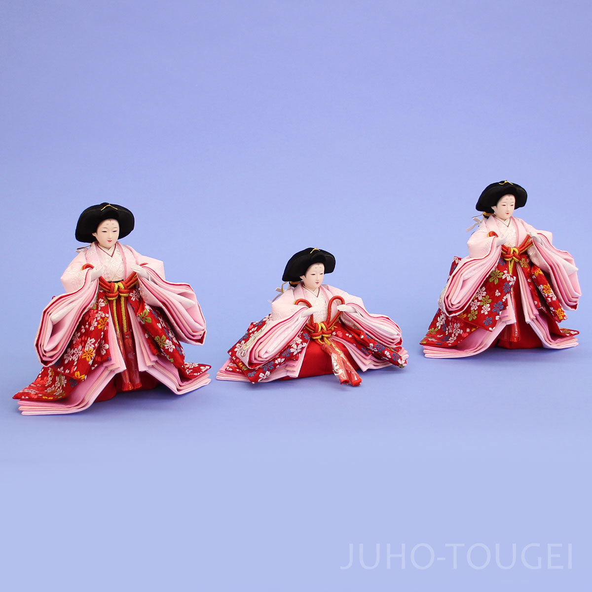 雛人形単品三人官女5 六寸30608-VMG – 寿鳳人形の東芸