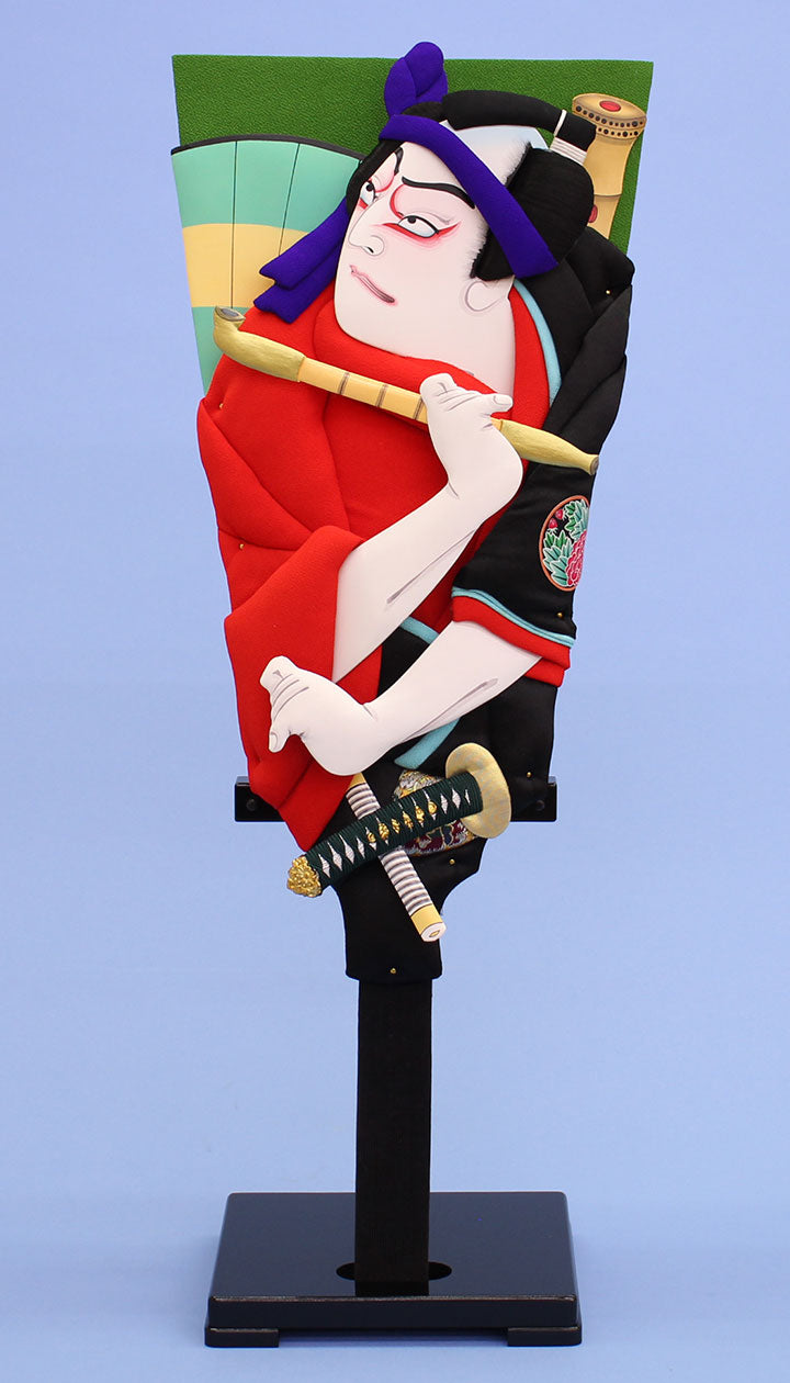 歌舞伎羽子板 20号助六 16台付き – 寿鳳人形の東芸