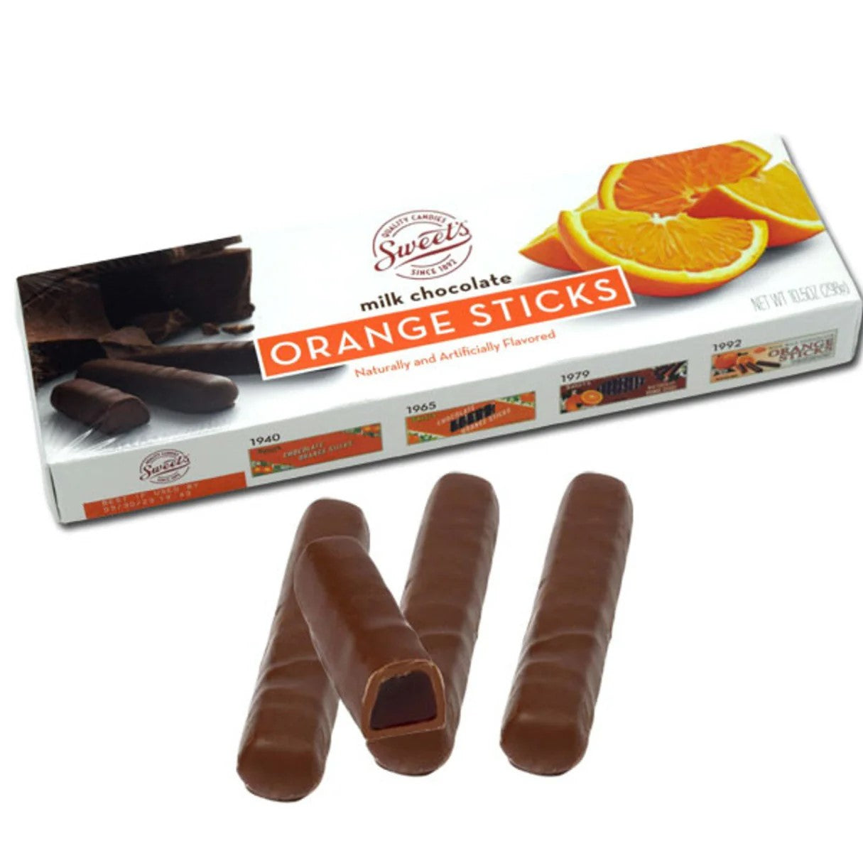 Sweet Candy Milk Chocolate Orange Stick Box | 10.5oz, Box – Jack's
