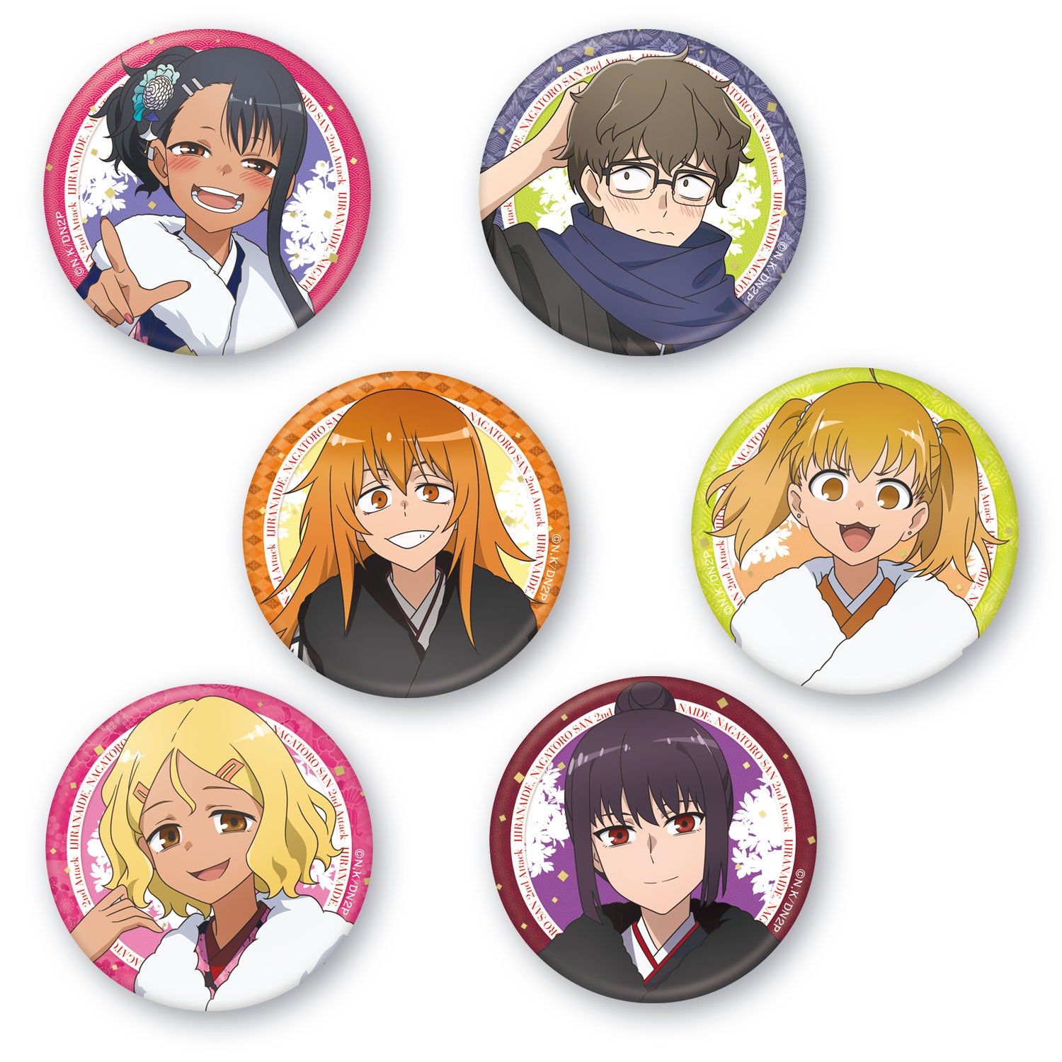 イジらないで、長瀞さん 2nd Attack』トレーディング缶バッジ（全6種