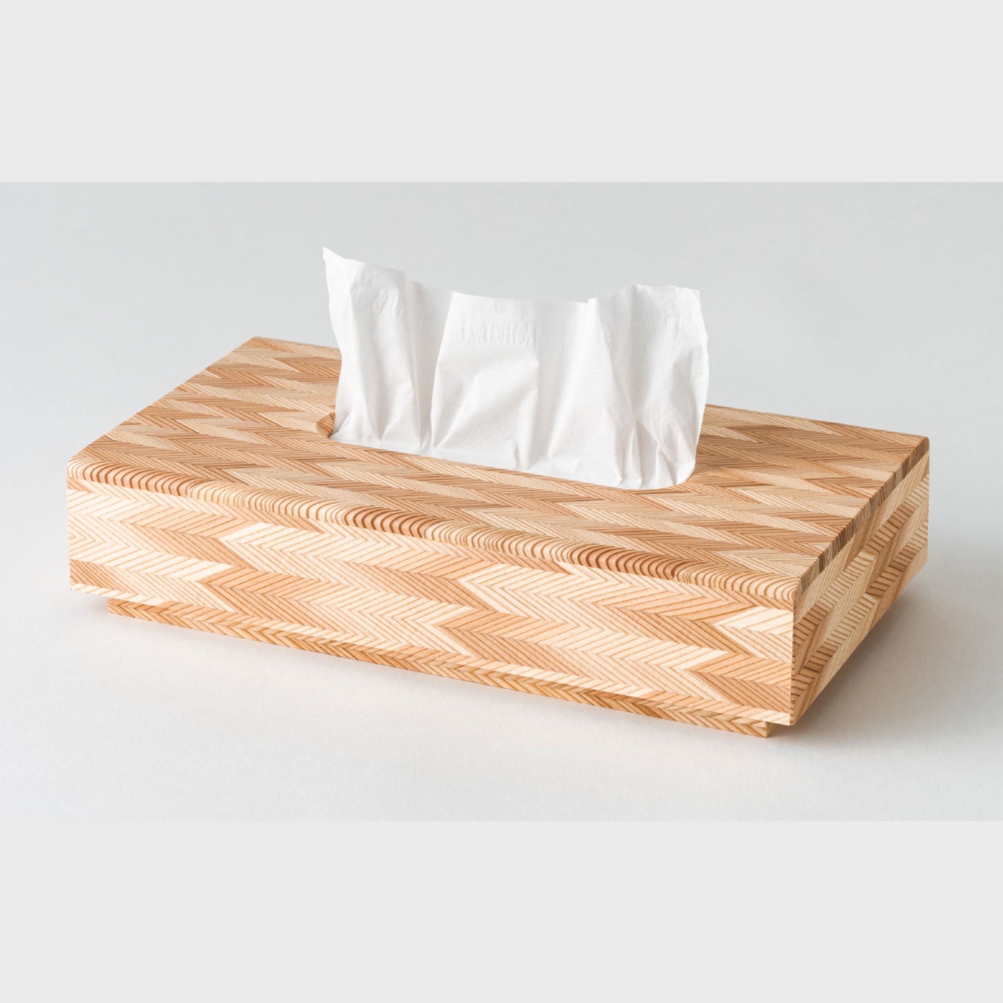 木工製品 ティッシュケース | 矢絣 | L | ミマツ工芸