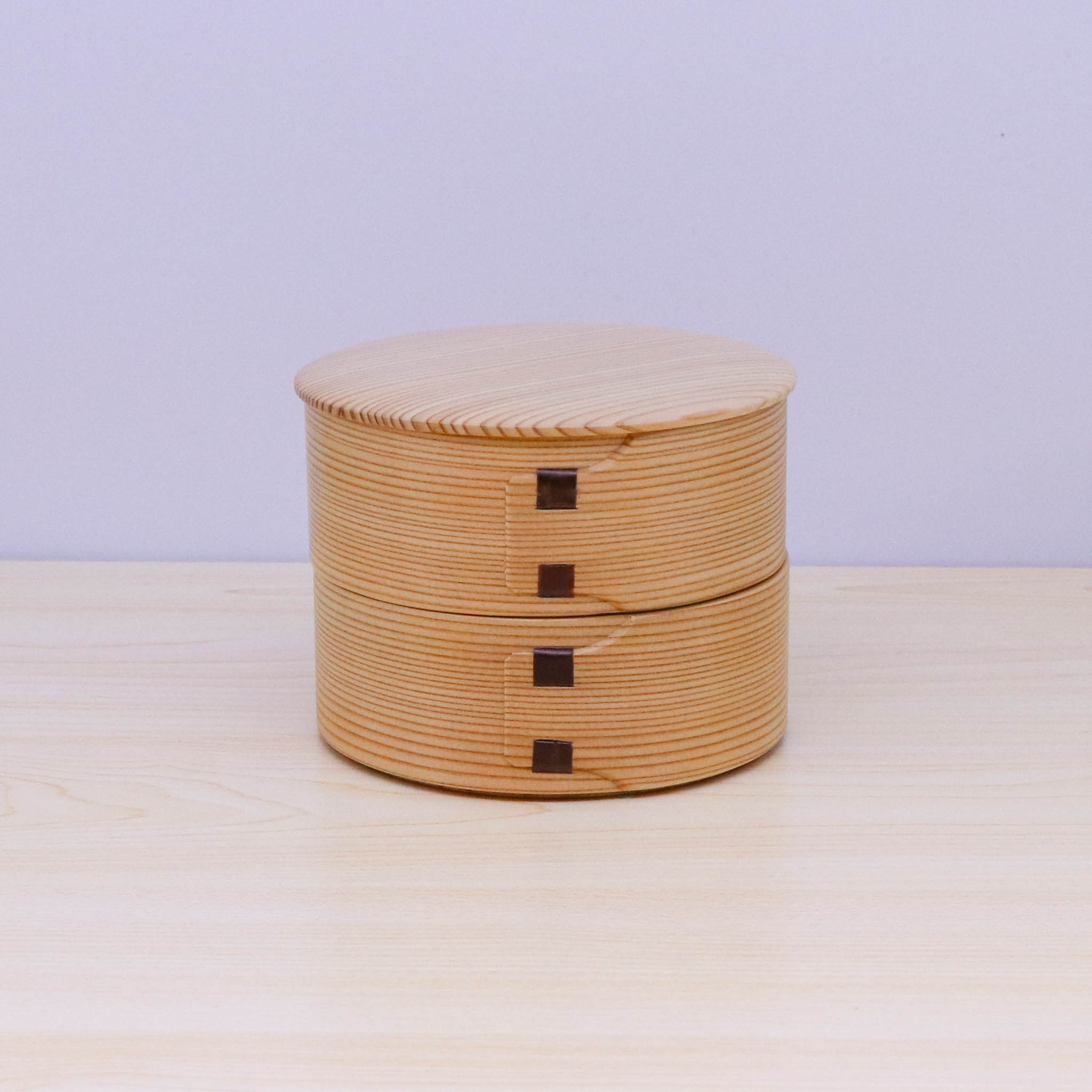 廃番】大館曲げわっぱ 弁当箱 | 秋田杉 | 丸二段姫子重