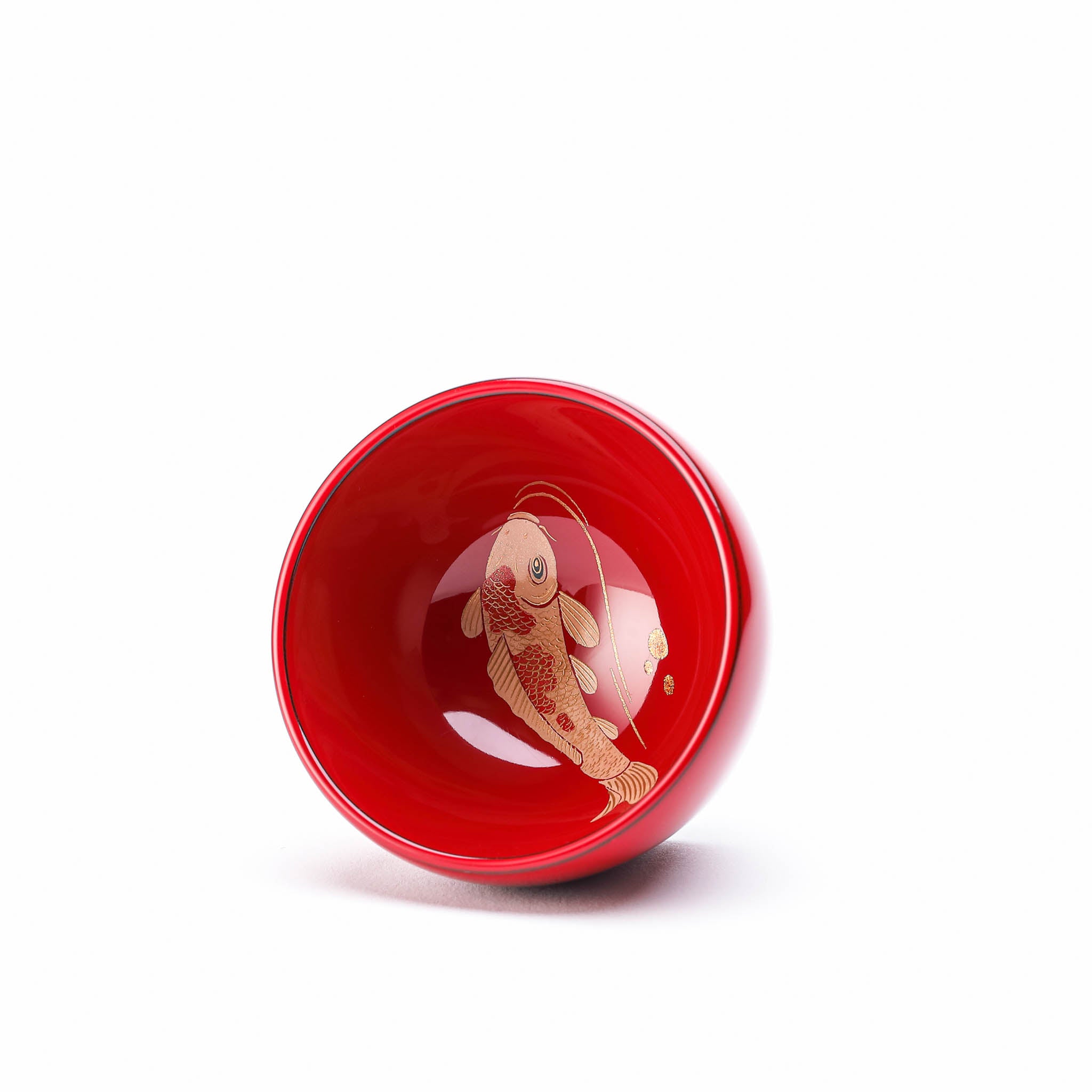 輪島塗 ぐい呑み | 魚泳ぐ | 鯉 | 田谷漆器店【ご納品まで約