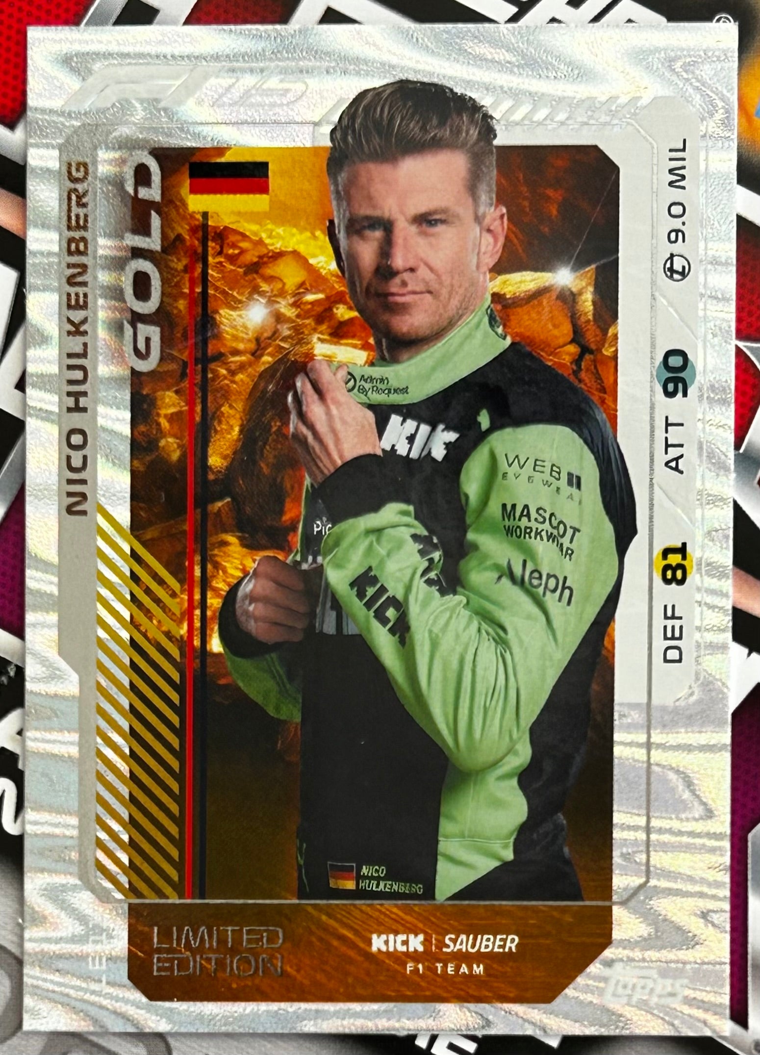 Topps F1 Turbo Attax 2025 - NICO HULKENBERG (KICK SAUBER) Gold