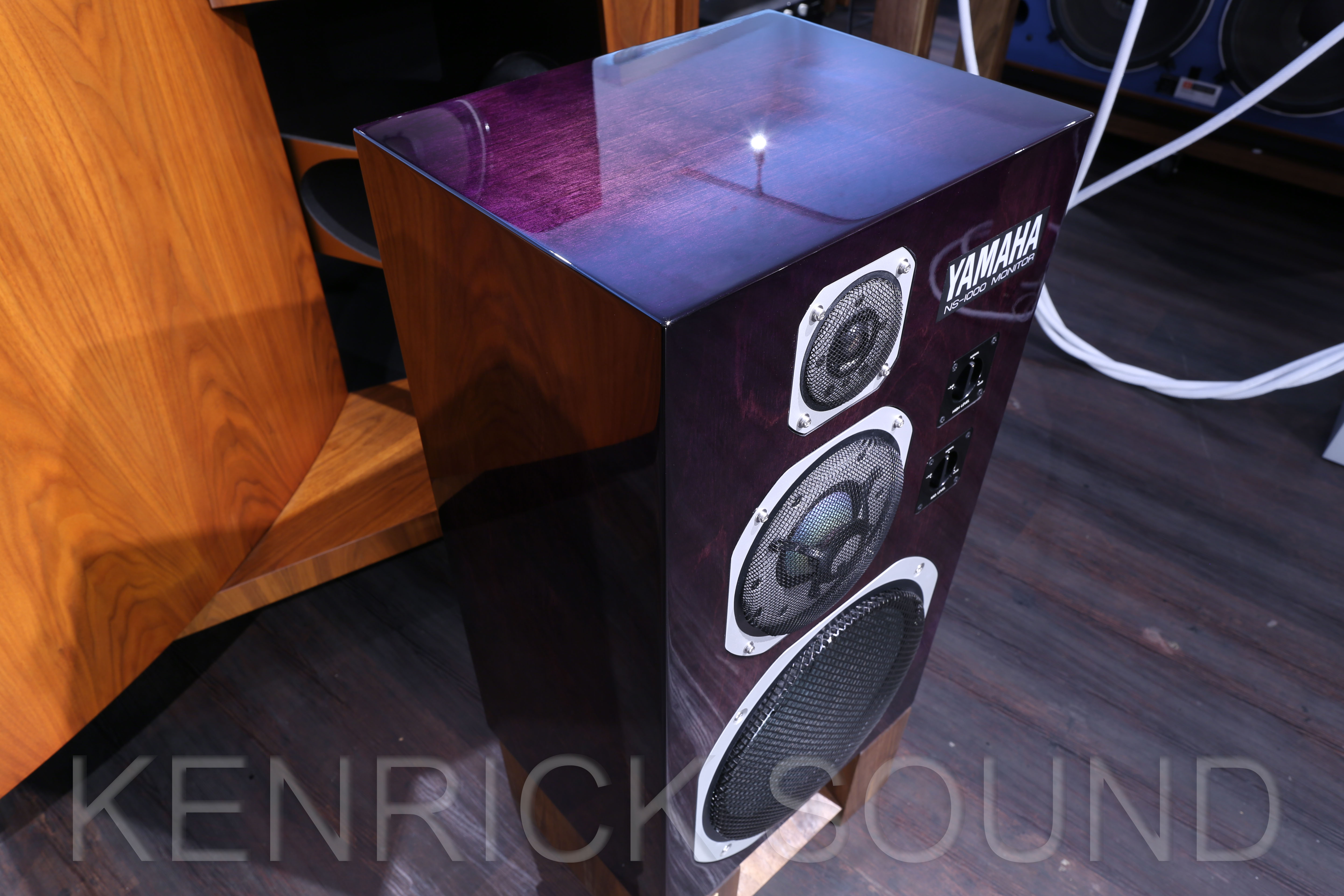 新品ユニット+コンデンサー YAMAHA NS-1000M パープルハート塗装