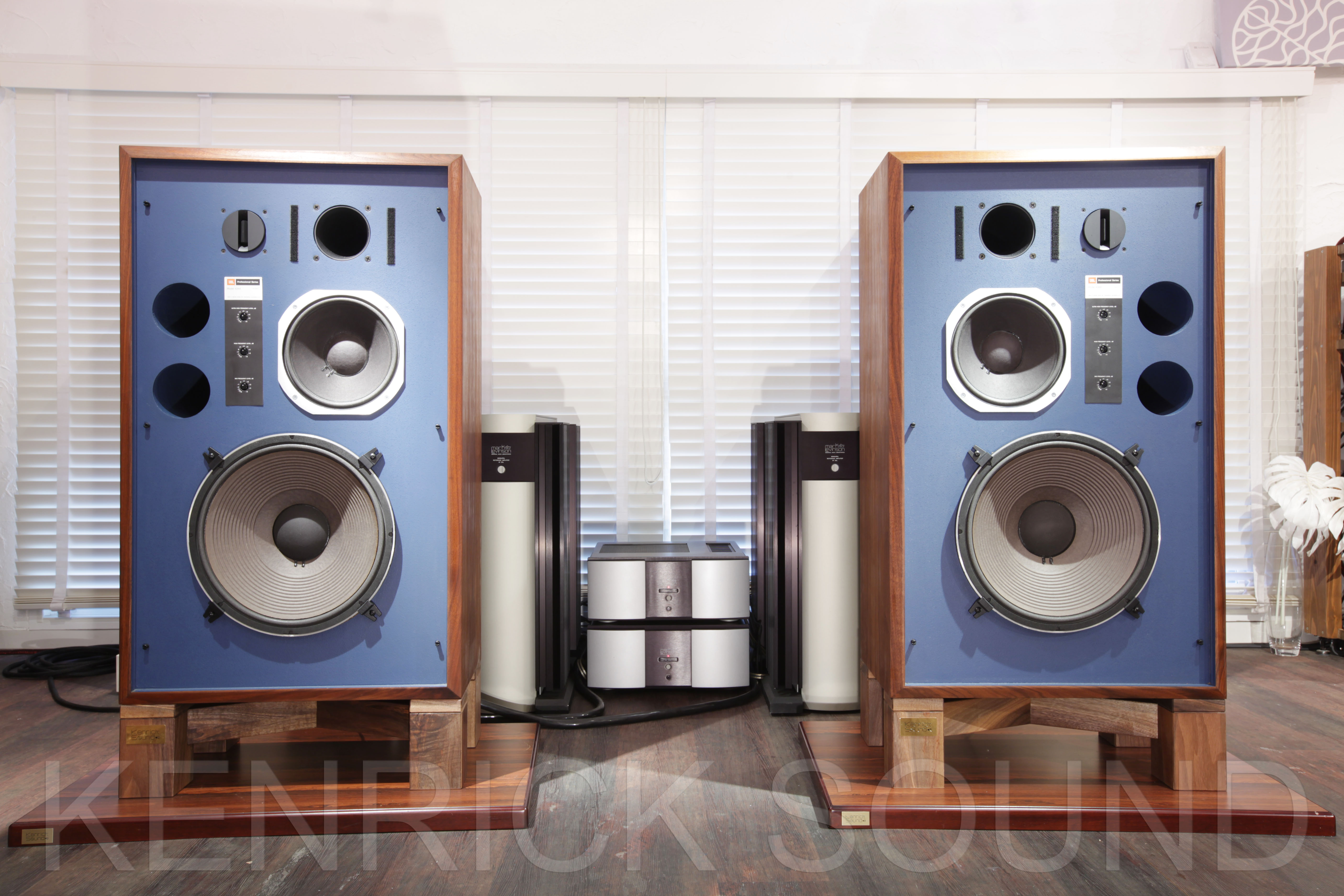 JBL 4343, 4344, 4348用ウォールナット総無垢材スタンド新品ペア（2台