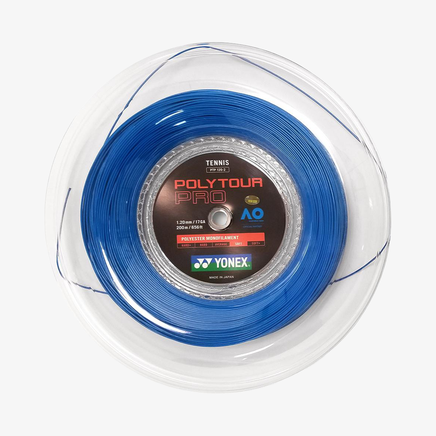 Yonex Polytour Pro 120 / 17 200m Tennis String Reel (Blue