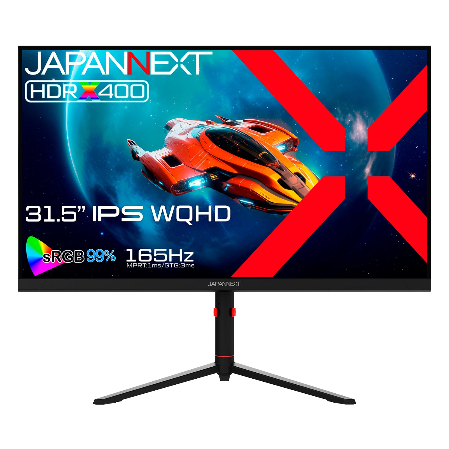 Amazon.co.jp限定】JAPANNEXT 31.5インチ IPSパネル搭載 WQHD