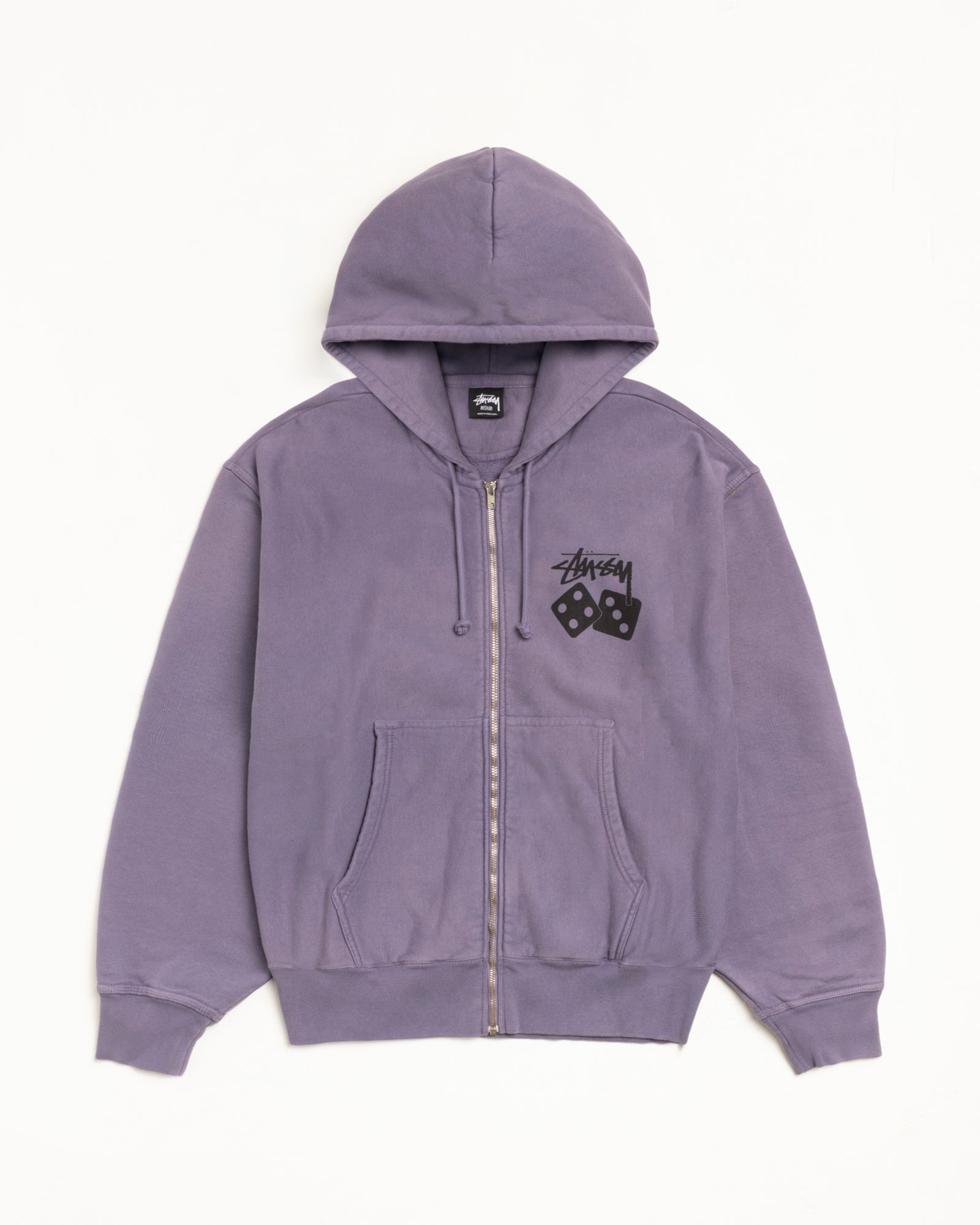 Dice Zip Hoodie Pigment Dyed – Grape | Sweats | Stüssy Japan
