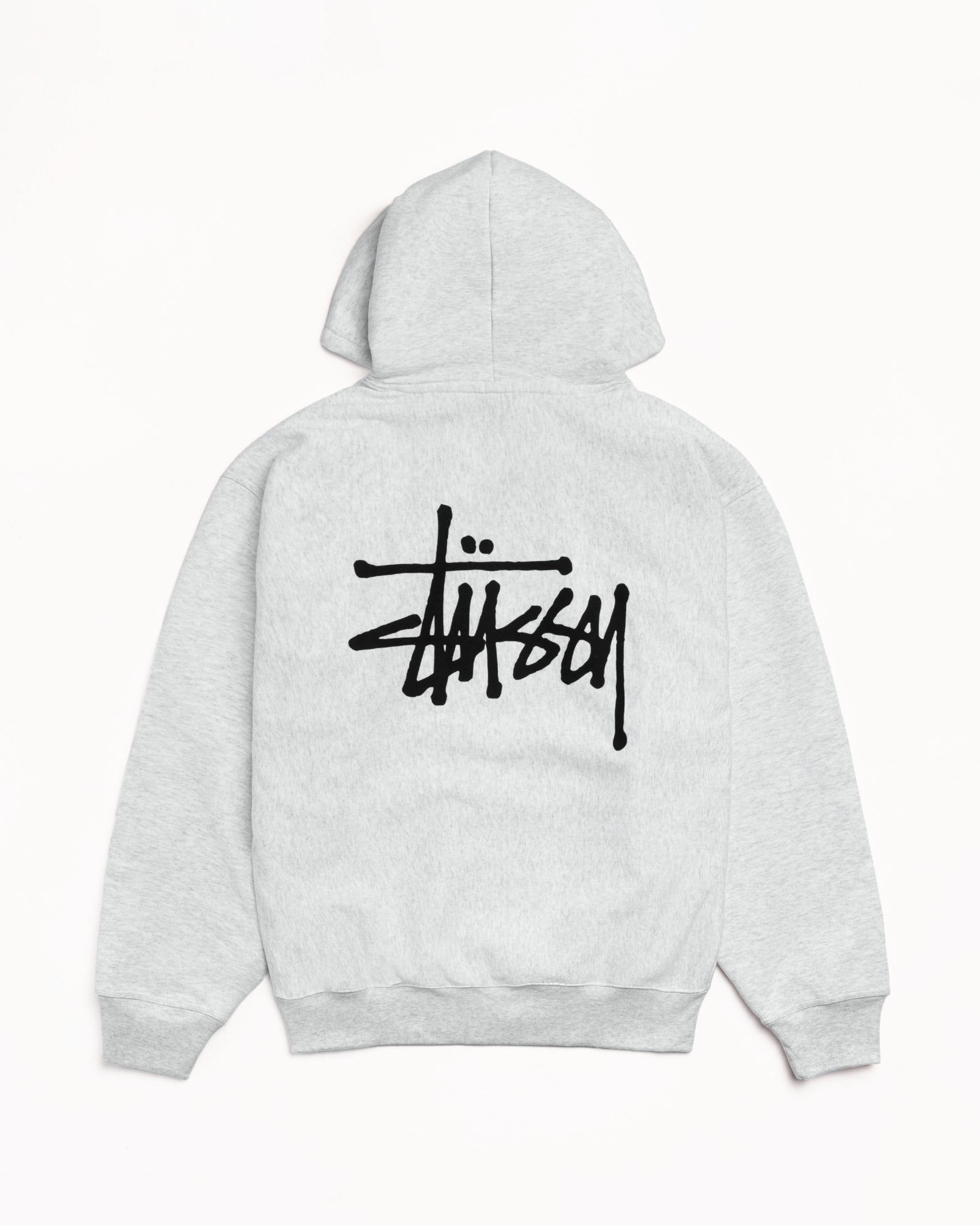 Basic Stüssy Zip Hoodie – Ash Heather | Tee & Sweats | Stüssy Japan