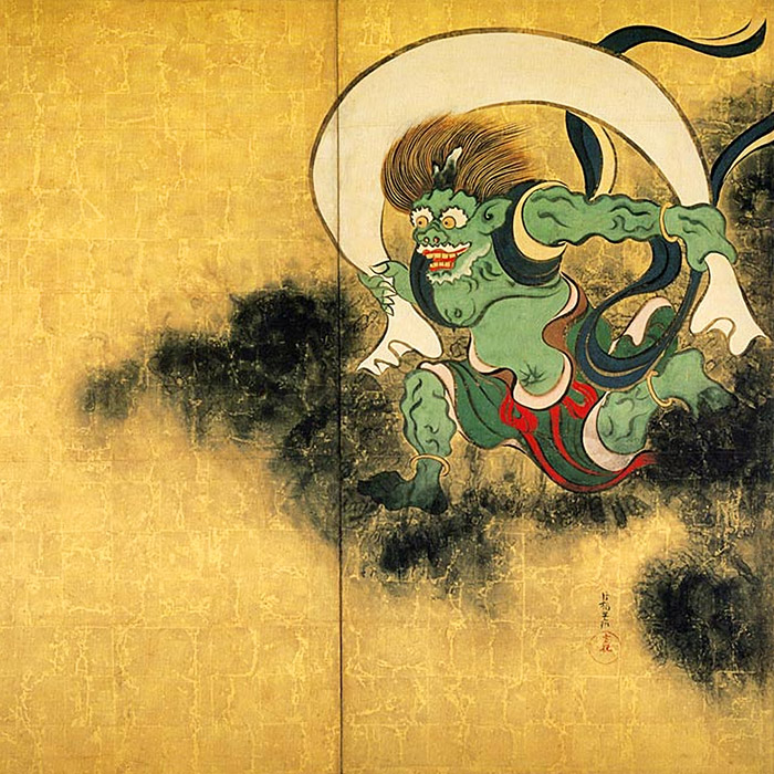 俵屋宗達 / 風神雷神図 | 壁紙ギャラリー KAGIROHI