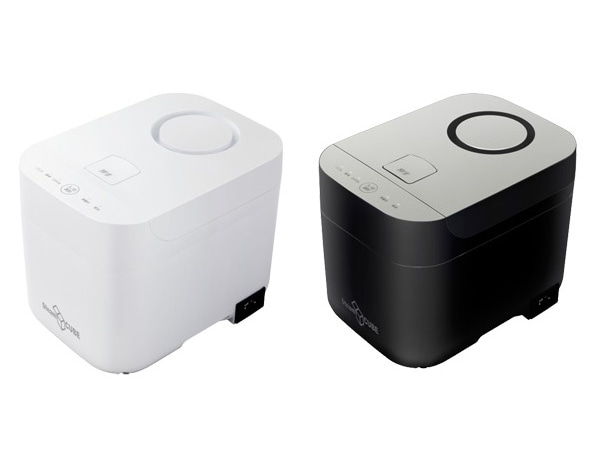 山善、大きなフタで上から簡単に給水できるスチームファン式加湿器