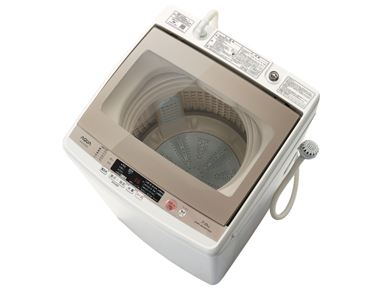 Z1☆2022年製美品☆アクア 洗濯機 7KG 一人暮らし インバーター ガラス