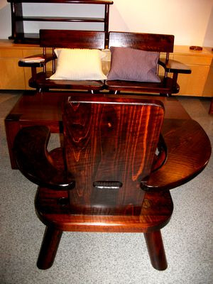 矢澤金太郎 指物家具展: 上方『銀花』