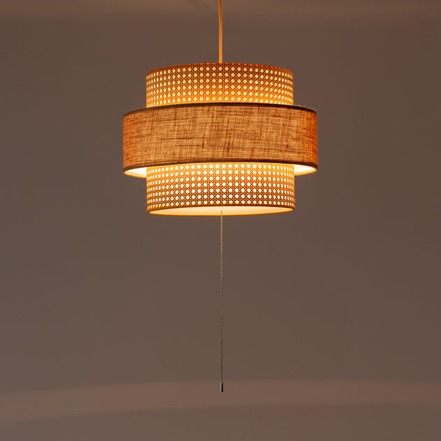 Fabric × Circle バンブー素材をつかった ペンダントライト – KANADEMONO