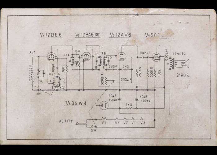 真空管ラジオ5球スーパー(star lite) – 黒金の舎