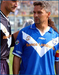 03/04 Brescia Calcio (H) #10 R.BAGGIO UMBRO Match Issued