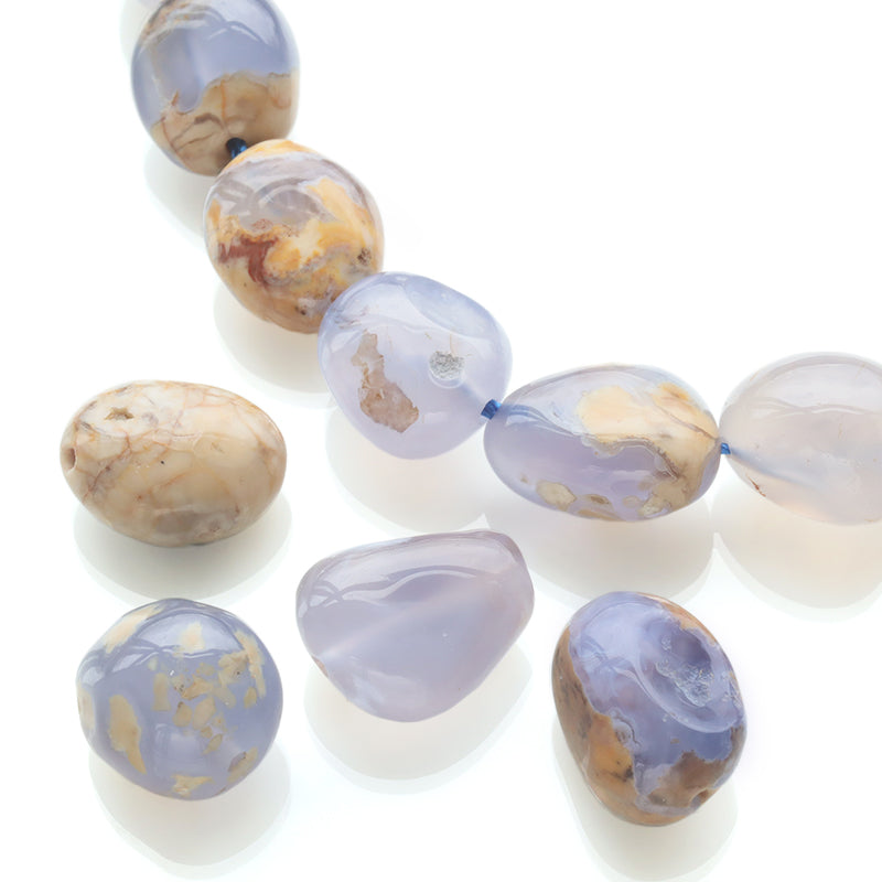 天然石 タンブル ブルーカルセドニー(天然) – 貴和製作所オンラインストア