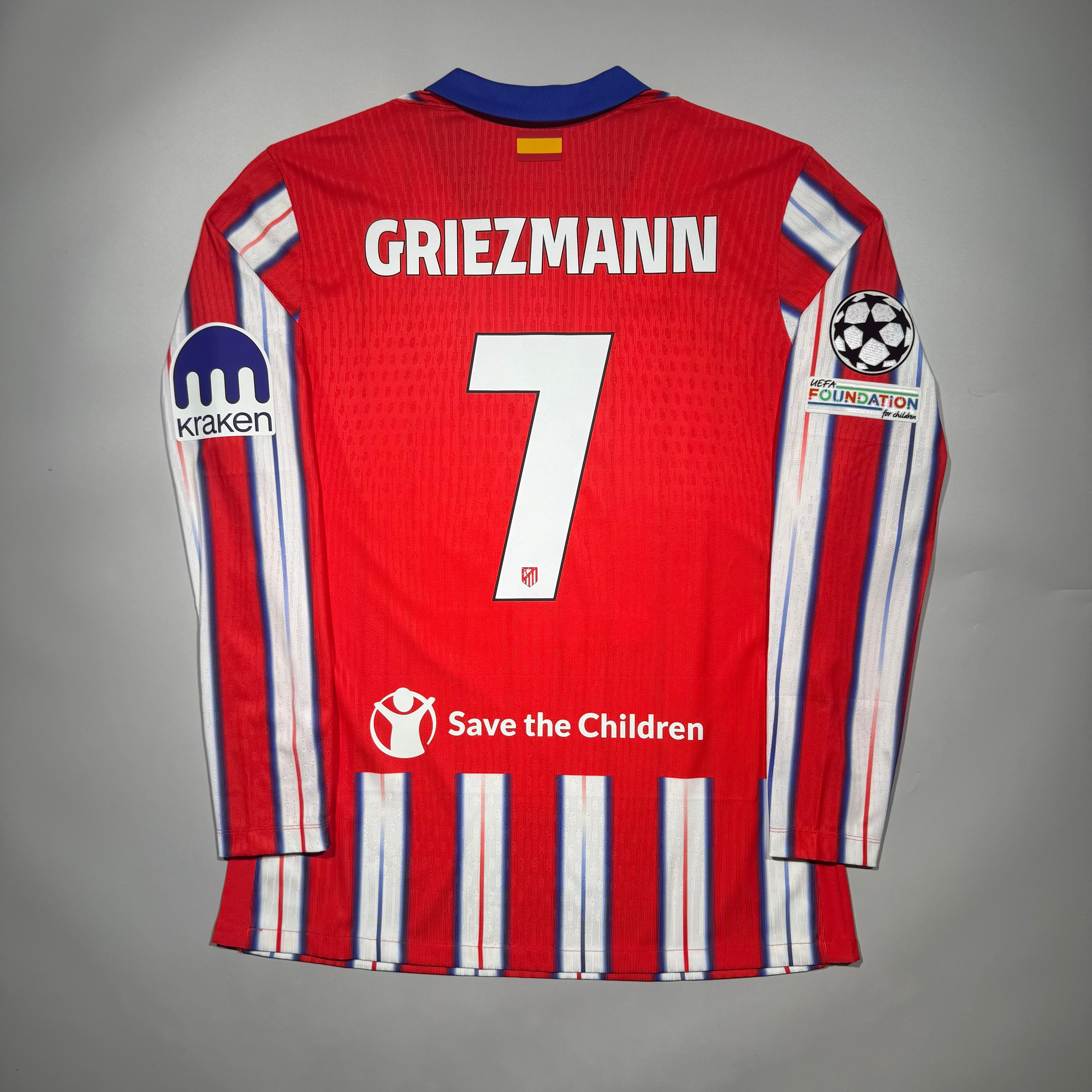 Official #7 Griezmann 24/25 Atletico Madrid Home Size XL Kitroom
