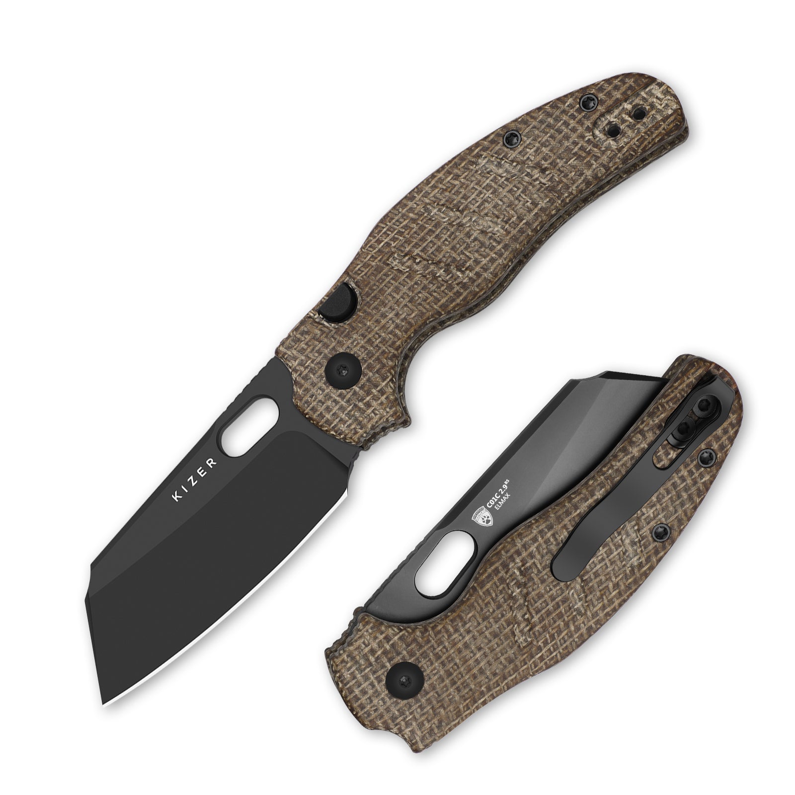 C01C 2.9 BS 2.95 inch ELMAX Norplex UltreX™ Micarta Ki3488.29BSA2