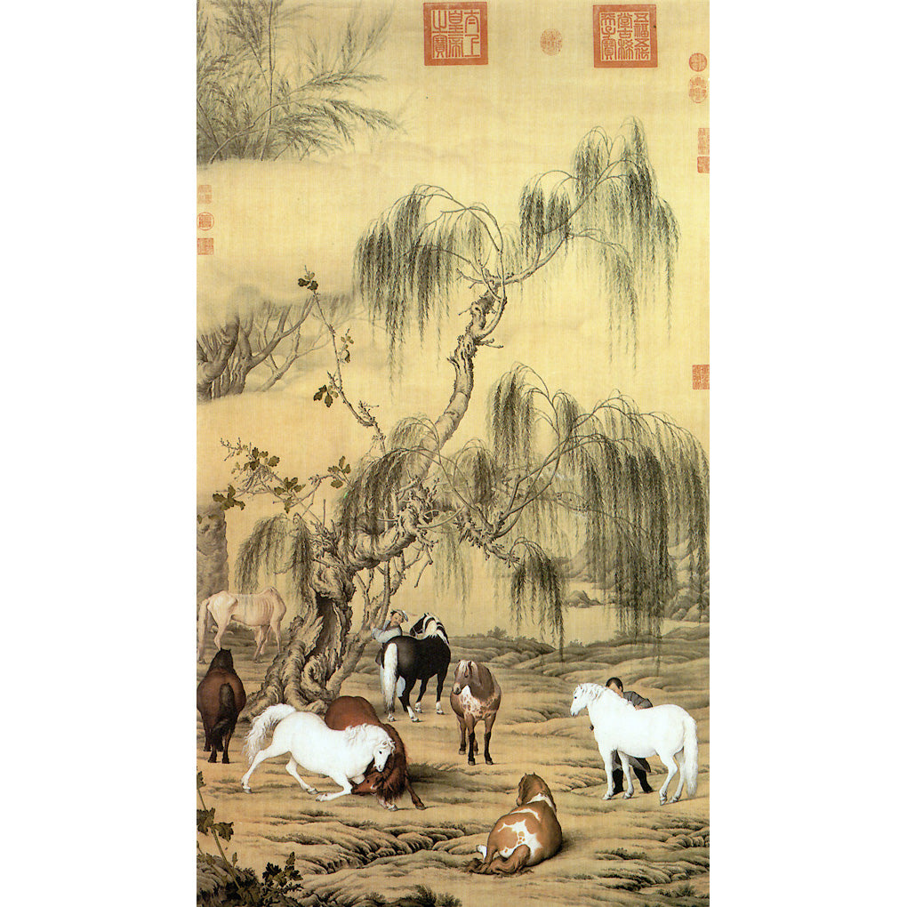 P54 郎世寧：八駿図 – 株式会社二玄社（複製品）