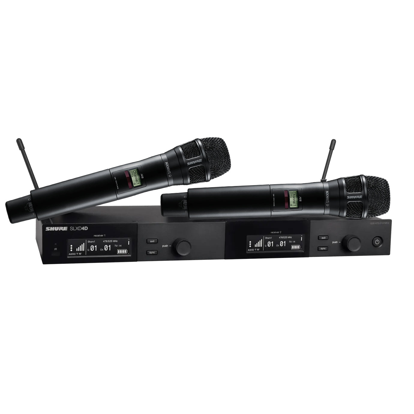 Shure SLX-D Dual Wireless System with Nexadyne 8/S Handheld