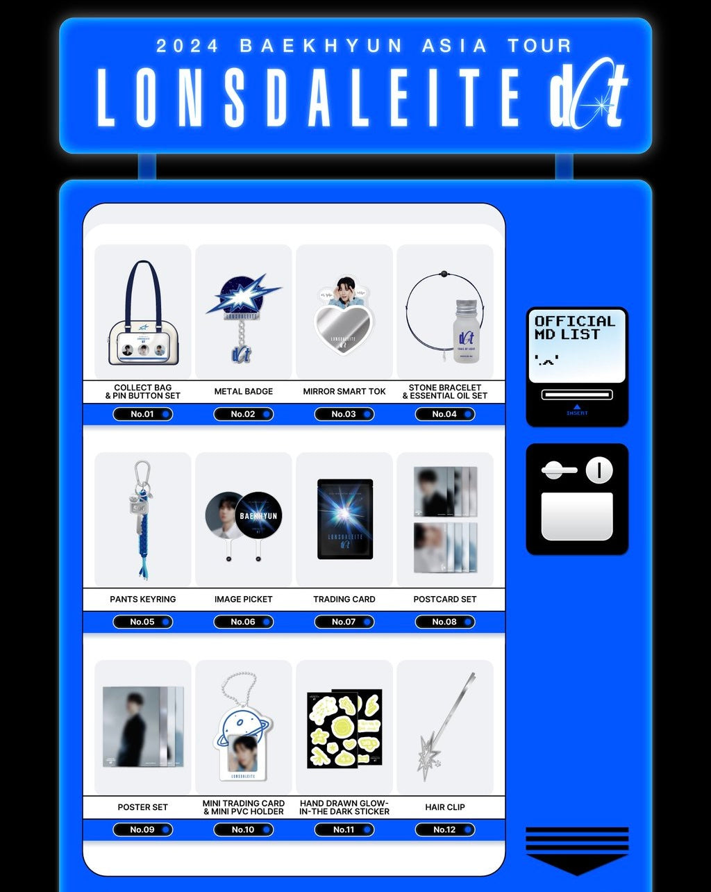EXO] Baekhyun : 2024 : Baekhyun Asia Tour [Lonsdaleite] Dot MD