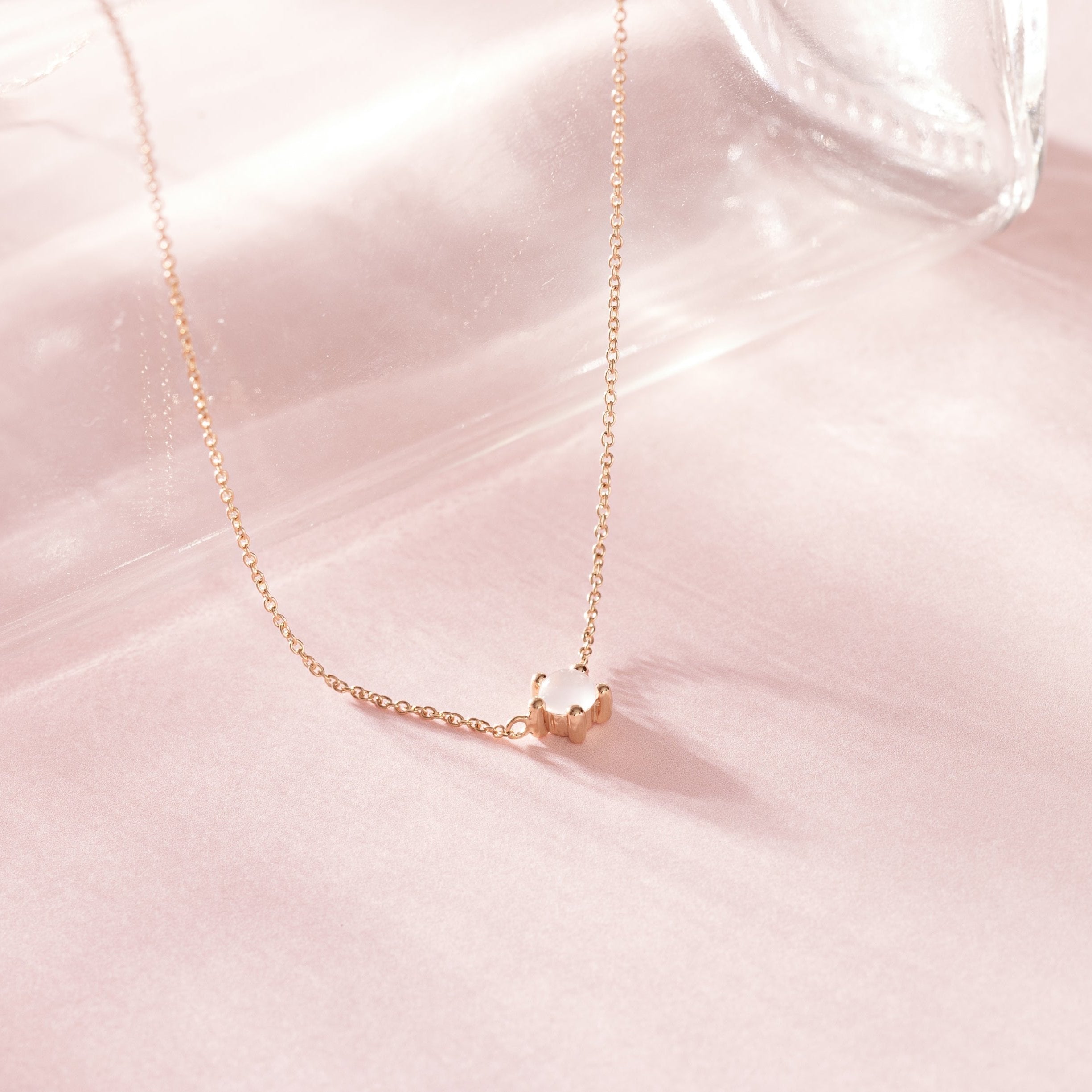 受注生産】SV925 ローズクォーツ ネックレス｜64-3776 – L&Co.