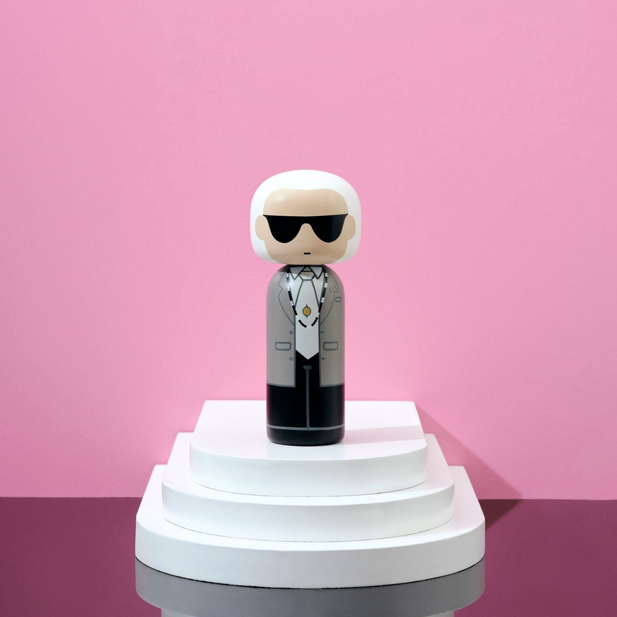 Limited Edition Kokeshi Doll Inspired by Karl's Iconic Style