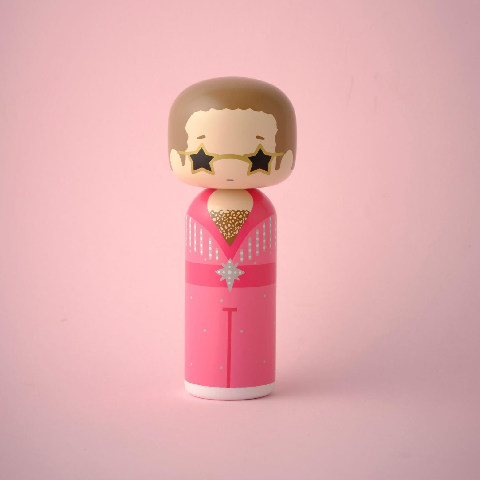 Elton John Kokeshi Pink Outfit | Iconic Music Doll – Lucie Kaas