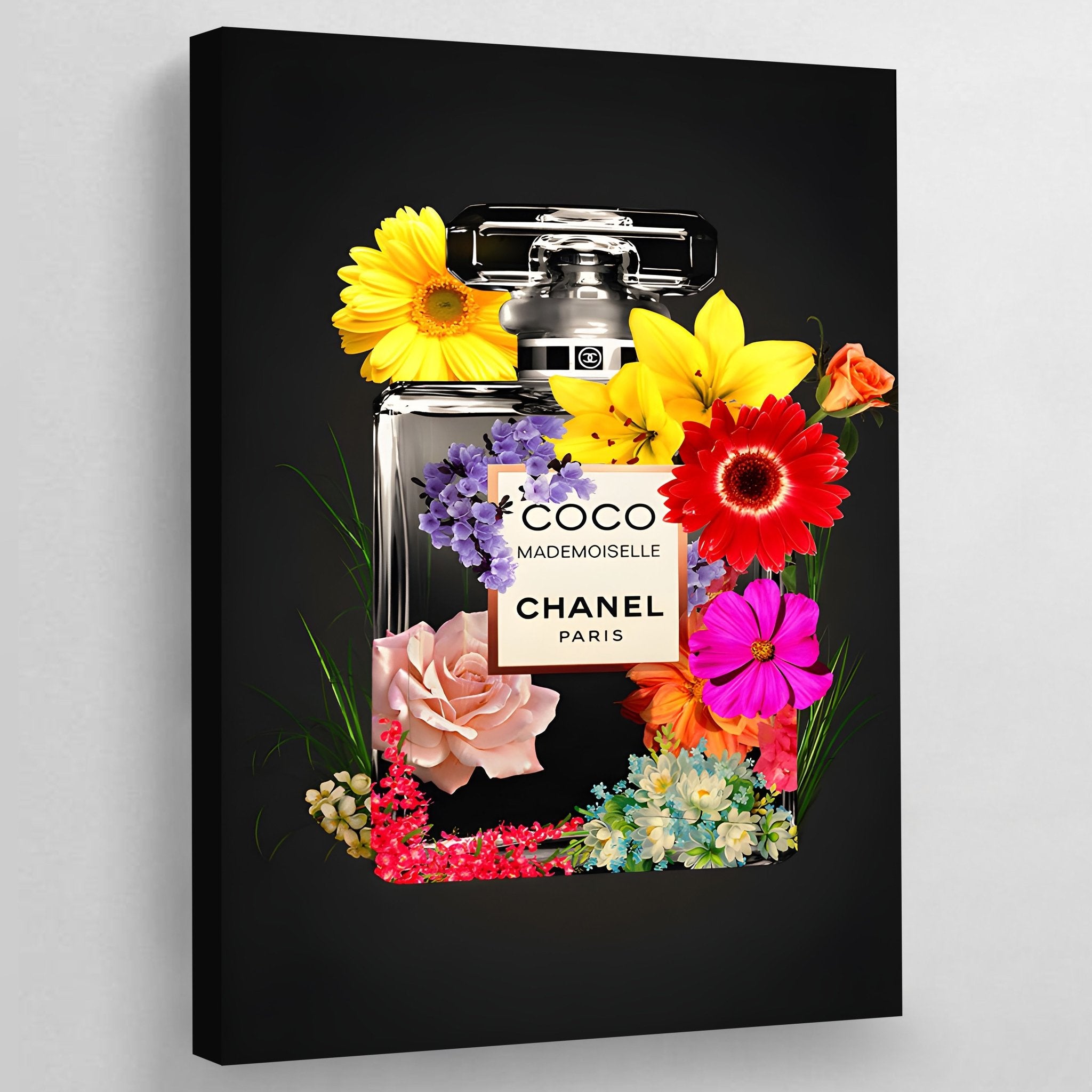 Chanel Bottle Wall Art | Luxury Art Canvas