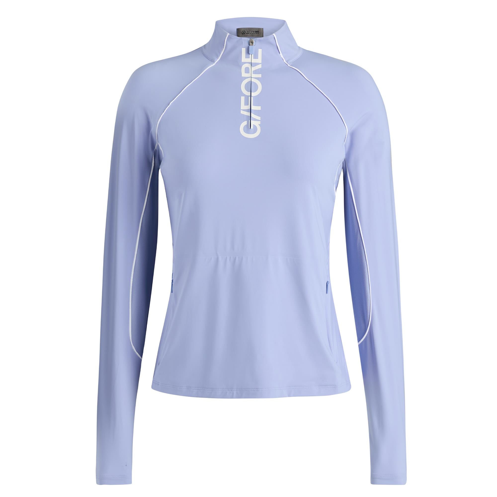 G/FORE Logo Quarter Zip Ladies Golf Mid Layer Willow