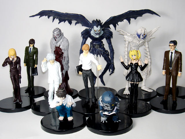DVDデスノート初回特典フィギュア」コンプリート集合写真 : 食玩トピックス